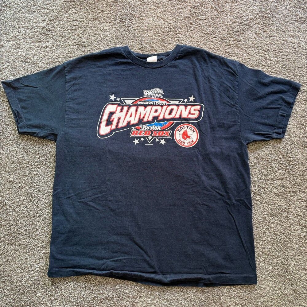 Vintage Boston Red Sox 2004 World Series T Shirt Mens Size 2XL MLB Baseball